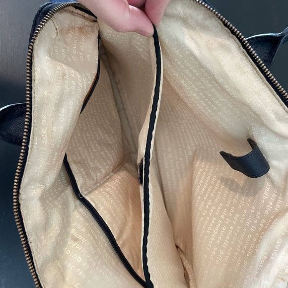 Kate Spade Blake Avenue Navy and Floral Nylon Daveney Laptop Bag - Picture 10 of 12